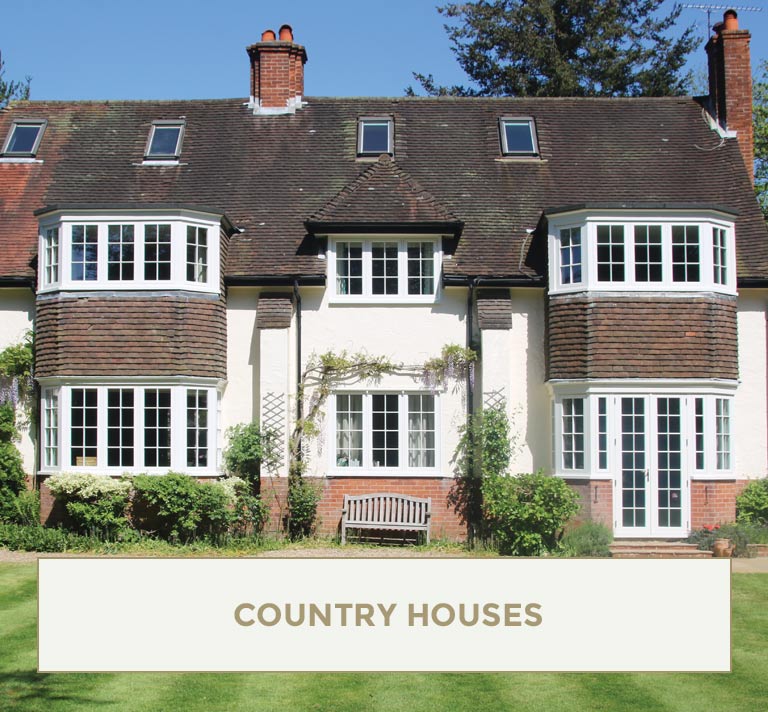 Country Houses Gallery - Timber Windows - Timber Doors - South West London & Surrey