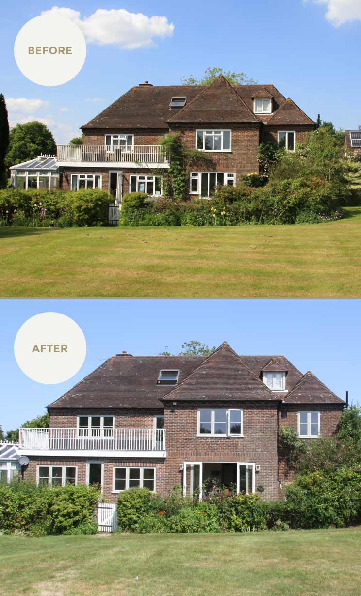 Restoring the look. Unsightly PVC windows inherited by the new owners have been re-designed and replaced with more authentic 1920’s Cottage Style windows and doors to enhance the look of this beautiful period home.