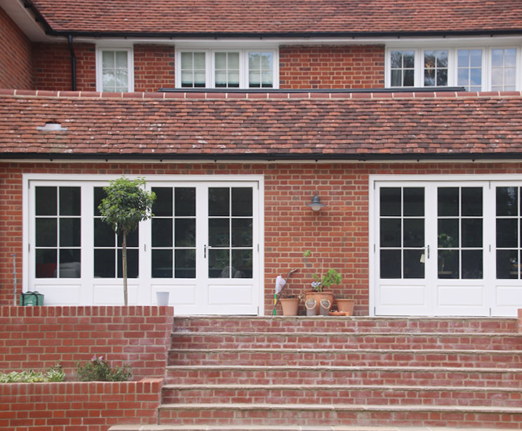 4 Leaf Bifold Doors in Georgian Design