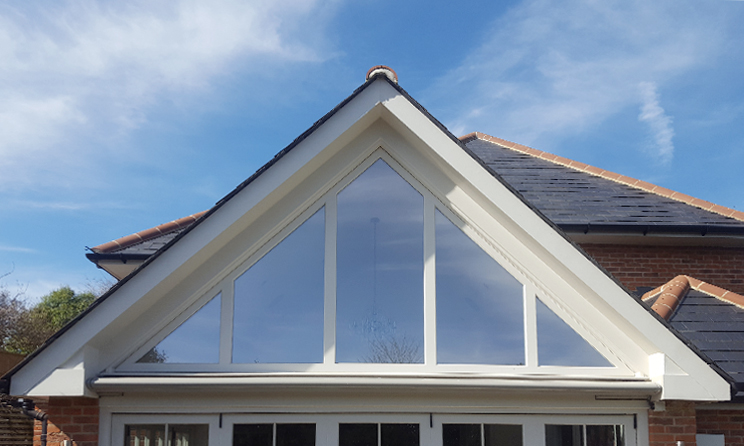 Fixed Atrium window in Little Greene Grey