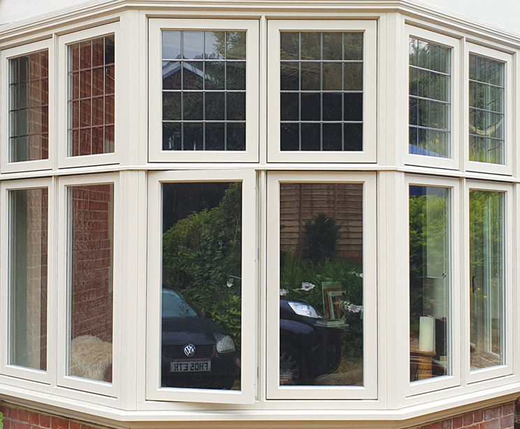 Stepped Back Recessed Edwardian Bay matching bay window