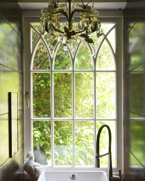 Gothic look casement internally