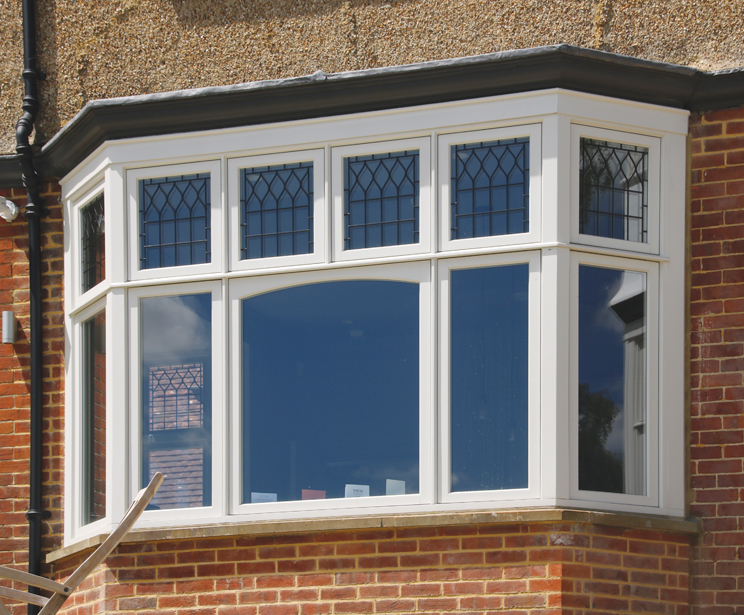 Edwardian Bay window with Swept Head Feature