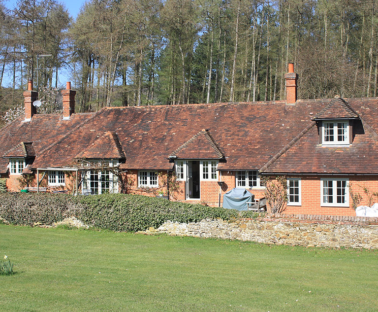 Replacement Flush timber windows and doors for this impressive farmhouse in Brockham, Surrey