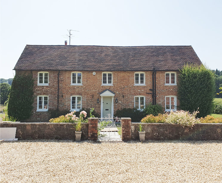 Replacement Flush Casement timber windows and doors in Hampshire Style for the rustic cottage in Midhurst, West Sussex