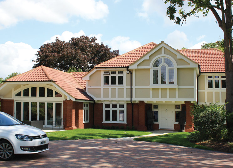 Flush Casement timber windows for this remodelling project in New England style in Leatherhead, Surrey
