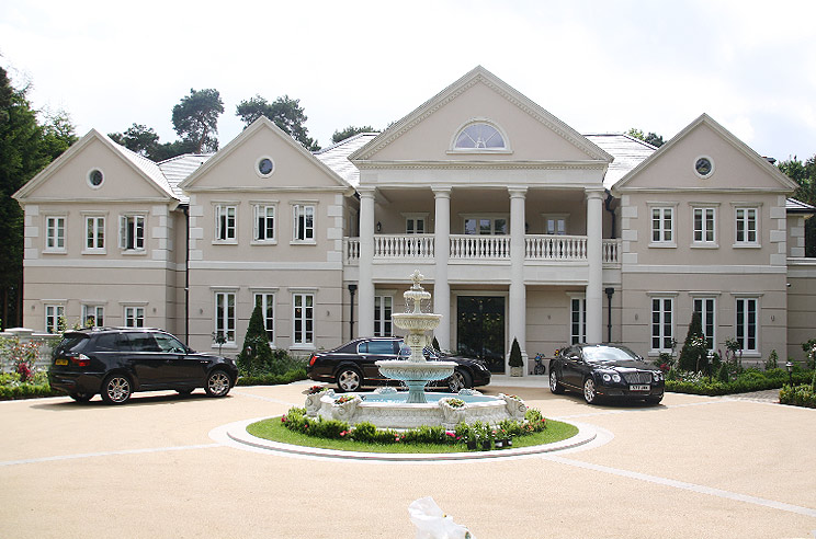 New timber flush casement windows and doors for this new build luxury mansion in Henley, Berkshire