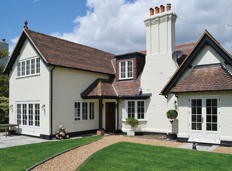 Replacement and new flush casement timber windows for the refurbished traditional 1930’s home in Sunningdale, Berkshire