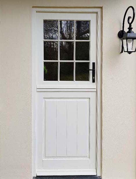 Stable Door type Entrance Door in White