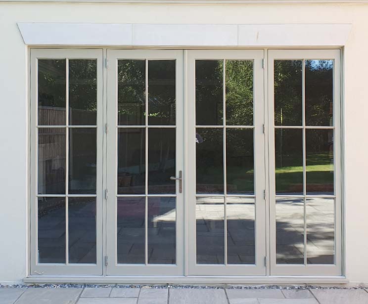 Extra Tall Slimline French Doors with Sidelights