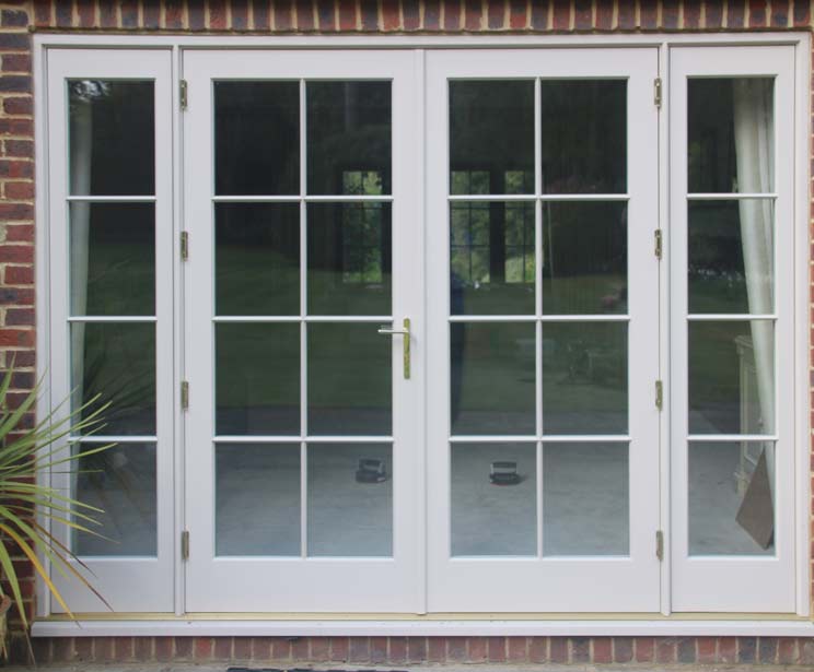Recessed Edwardian French Doors in Elephant’s Breath