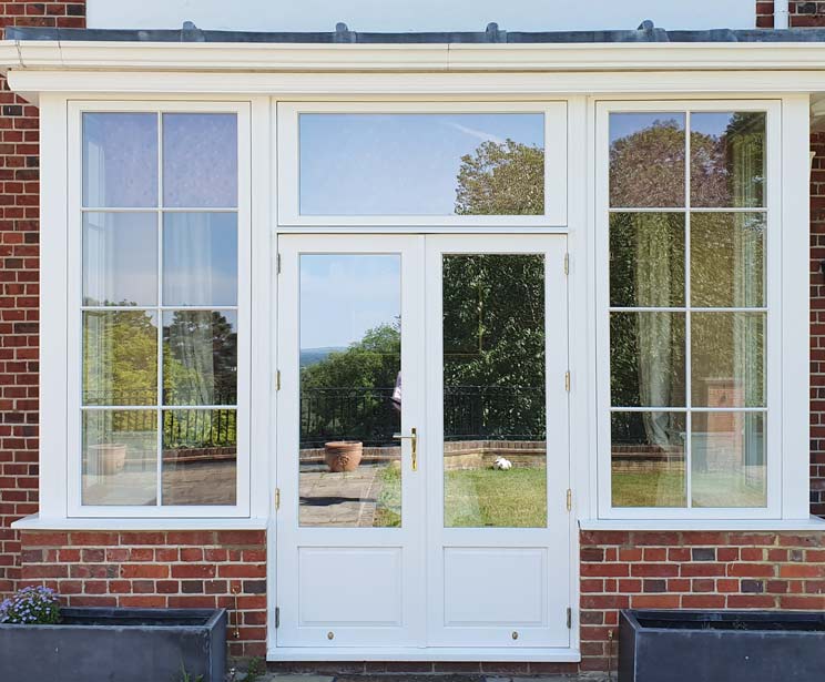 Double French Doors with clear glass