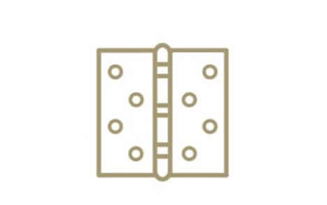 Friction hinges installed as standard.